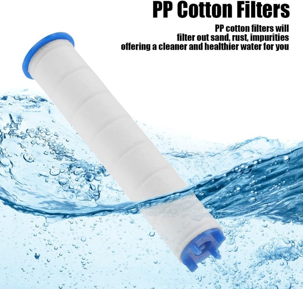 Carbon filter for shower head against limescale
